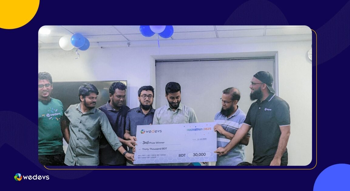 We Won at the weDevs Hackathon 1.0!